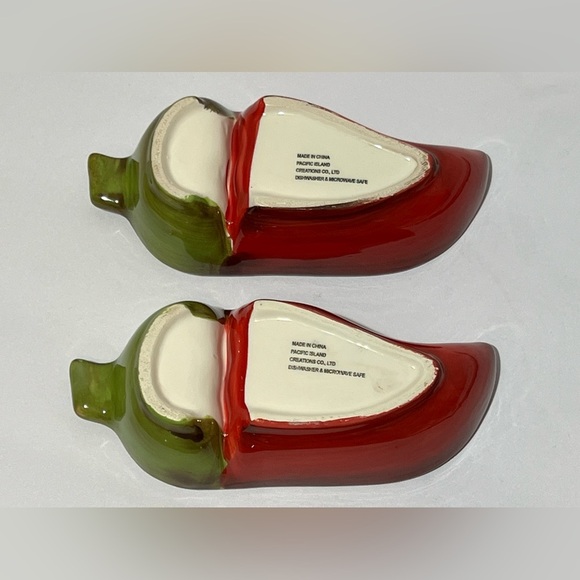 Pacific Island Creations Ceramic 2-Chili Pepper 1-Sombrero Hat Serving Dishes - Picture 7 of 16